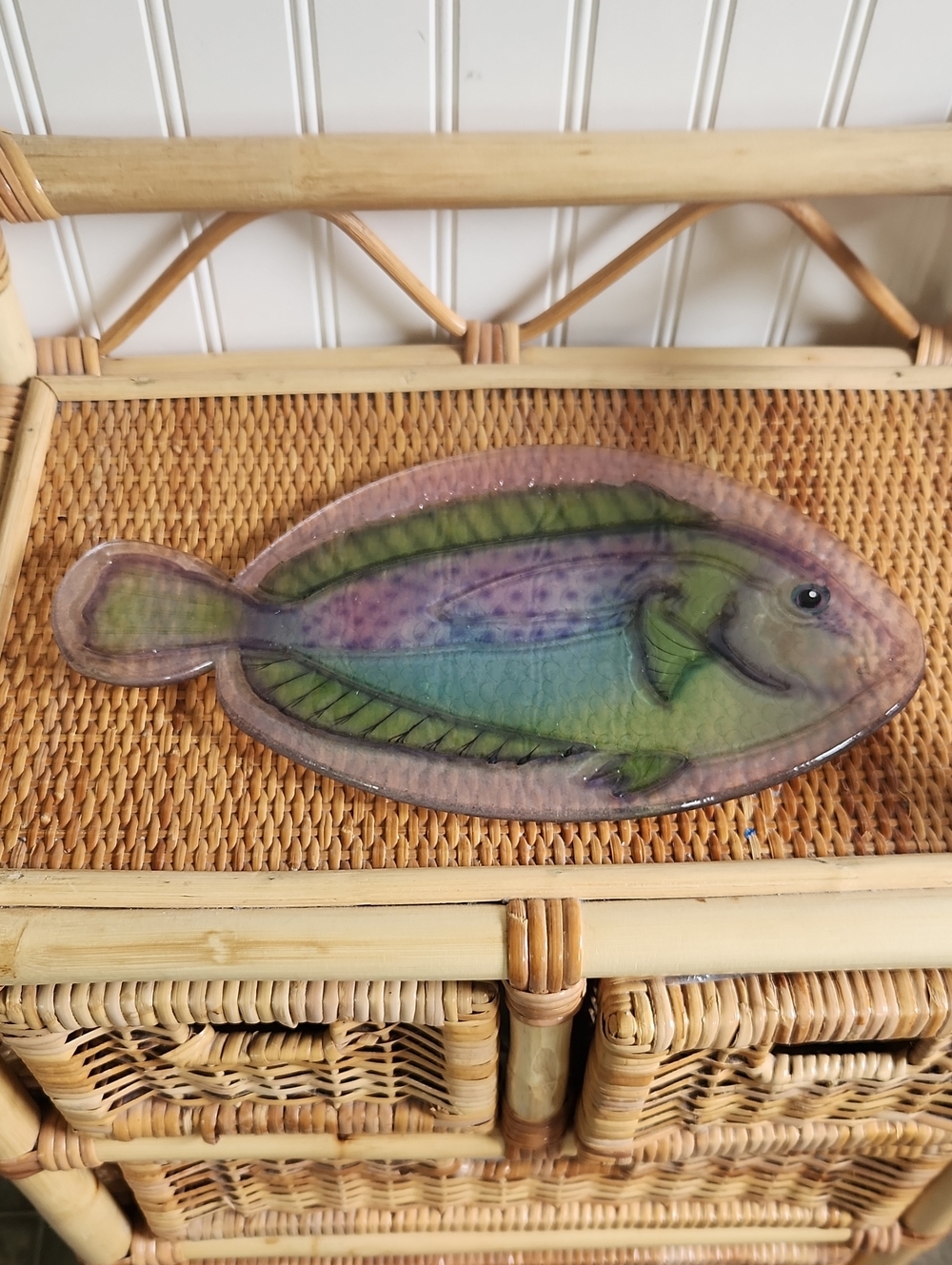 Fused Glass Fish Dish